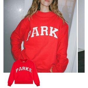 Red PARKE Sweatshirt L/XL